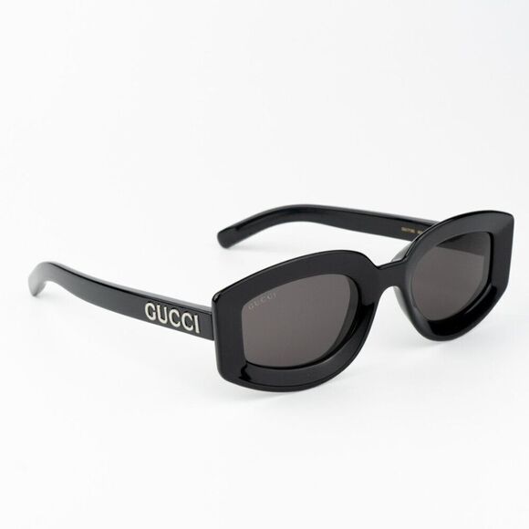 NEW Gucci GG1719S 001 Black Grey Women Square Sunglasses GG 1719S main image 9